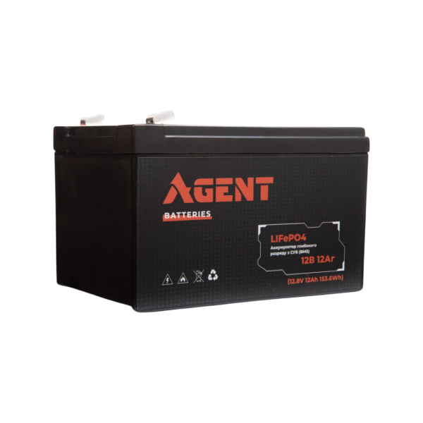 AGENT 12V 12Ah LiFePO4 IFM12-120E2 Deep-cycle Battery AGENT 12V 12Ah LiFePO4 IFM12-120E2 Deep-cycle Battery
