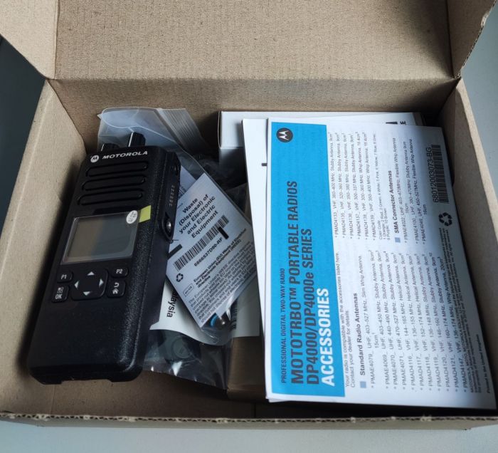 Motorola DP4600e VHF + AES DMR портативна радиостанція