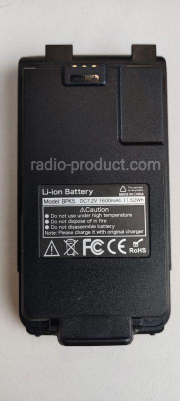 АКБ BPK5 для радисотанций Quansheng UV-K5, K6, etc