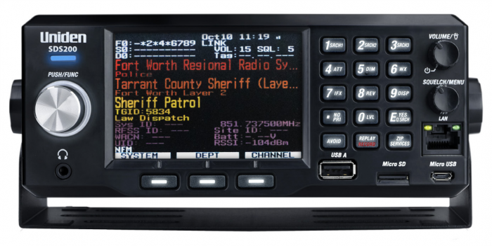 Uniden SDS-200 wideband scanner