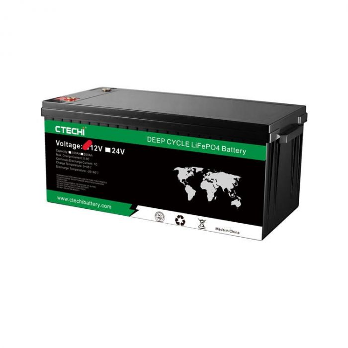 High Capacity LiFePO4 Battery CTECHi 12V 200Ah