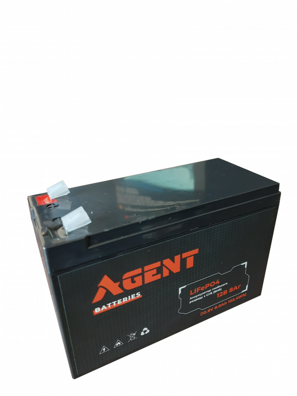 AGENT 12V 8Ah LiFePO4 Deep-cycle Battery