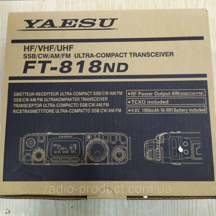 Yaesu FT-818ND, КВ + УКВ трансивер, радиостанция