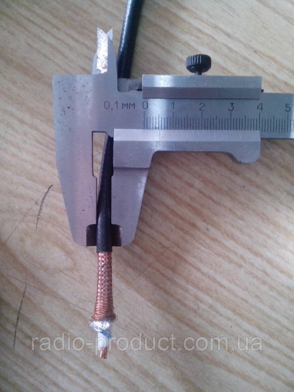 Кабель коаксиальный EK-H155, 50 ом, медь (YWLXpek 50-1.17mm2/3.9)