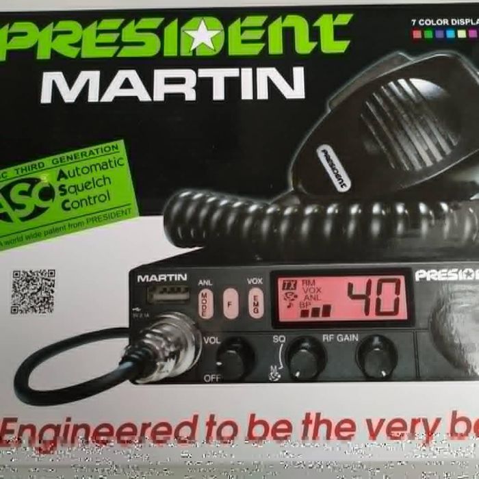 Автомобильная радиостанция PRESIDENT MARTIN ASC AM/FM 12/24 V