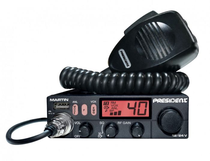 Автомобильная радиостанция PRESIDENT MARTIN ASC AM/FM 12/24 V