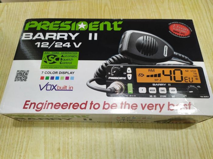 President BARRY II ASC AM/FM, 24/12 V, Си-Би радиостанция