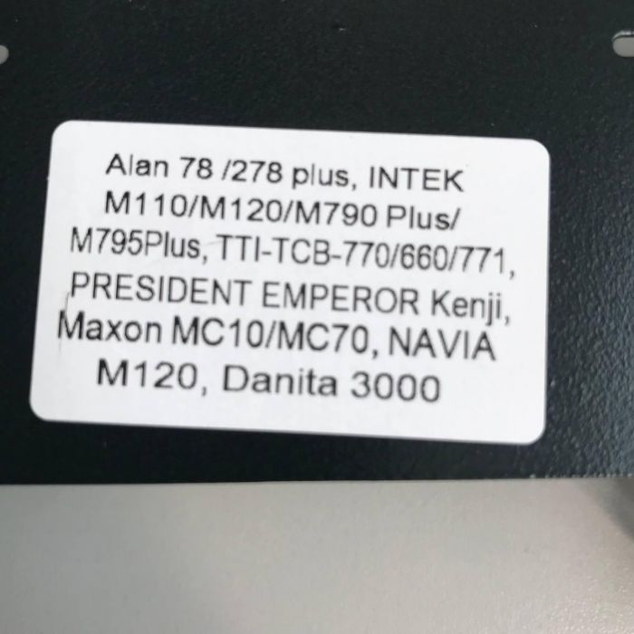 Шахта для радиостанции Alan 78/278 plus, TTI 770/660/771, PRESIDENT EMPEROR Kenji, etct