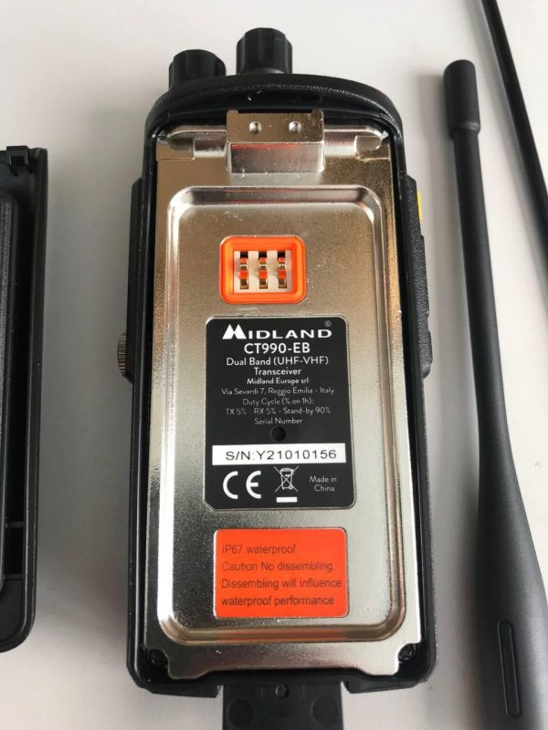 Midland CT990 EB 10W IP67 двухдиапазонная радиостанция