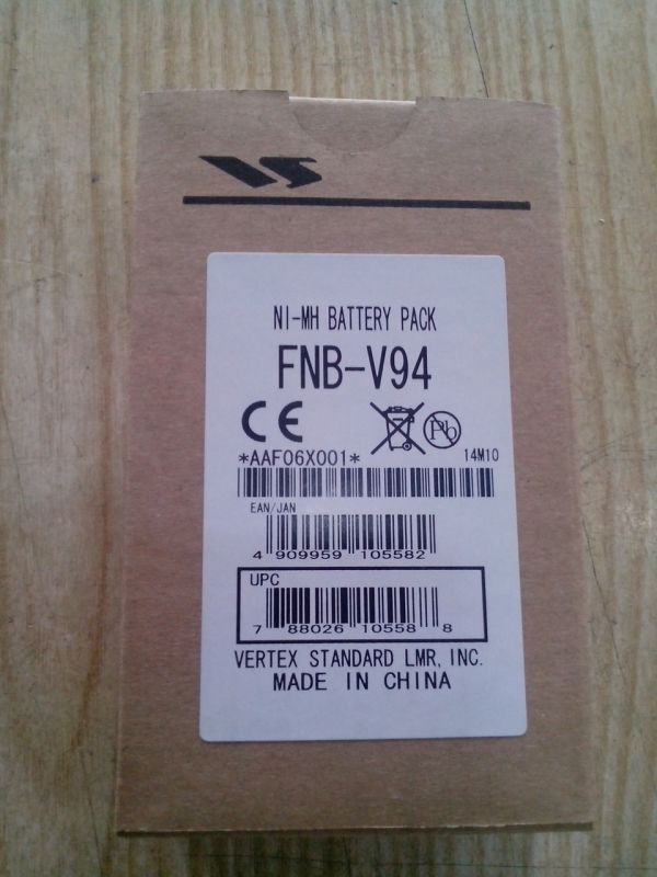 FNB-V94, АКБ для рации, радиостанции Yaesu, Vertex, оригинал